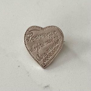 ⭐️ Vintage Sterling Silver French Communion Pin